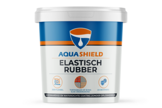Aquashield Elastisch Rubber 5 KG, Zwart, Emmer