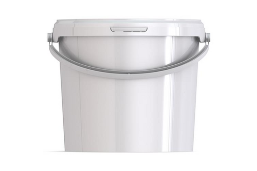 Emmer 5,7l wit 102 met kunststof hengsel