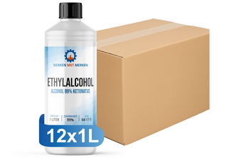 Ethylalcohol 99% 12x 1 liter, Doos