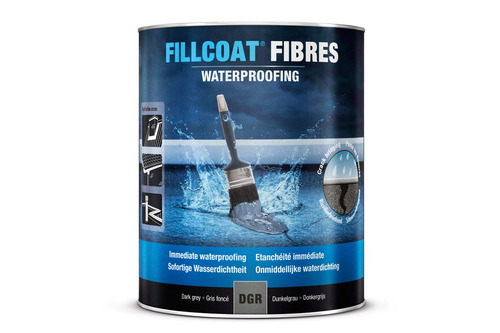 Mathys fillcoat vezels waterproofing 5 liter, lichtgrijs - ral 7035, blik