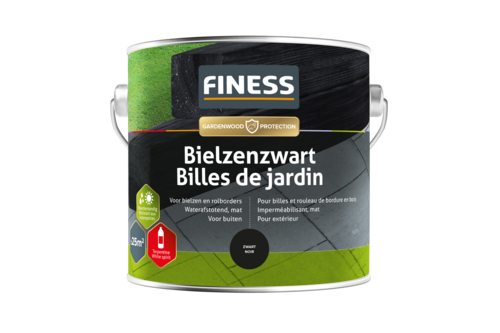 Finess bielzenzwart 2,5 liter, zwart