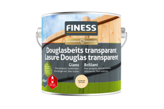 Finess Douglasbeits transparant glans 2,5 liter, Kleurloos