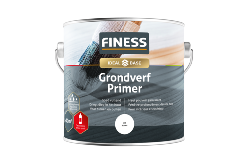Finess grondverf 2,5 liter, wit