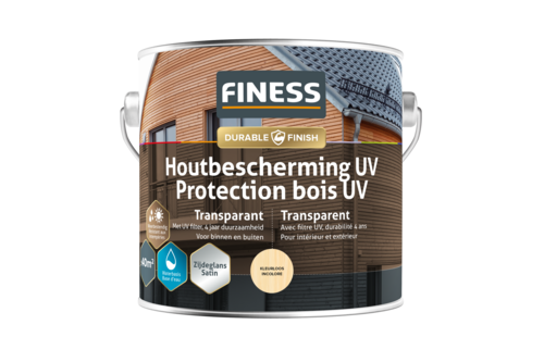 Finess houtbescherming uv transparant 2,5 liter, kleurloos