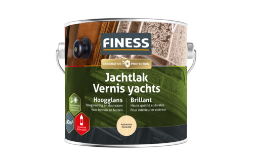 Finess jachtlak hoogglans 2,5 liter, kleurloos