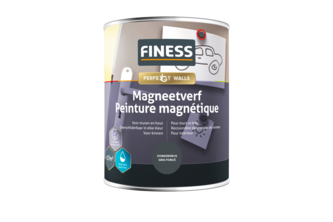 Finess Magneetverf 1 liter, Donkergrijs