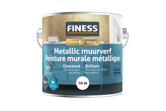 Finess Metallic muurverf 2,5 liter, Zilver Metallic