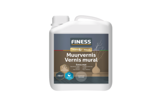 Finess Muurvernis Extra Mat 1 liter, Kleurloos