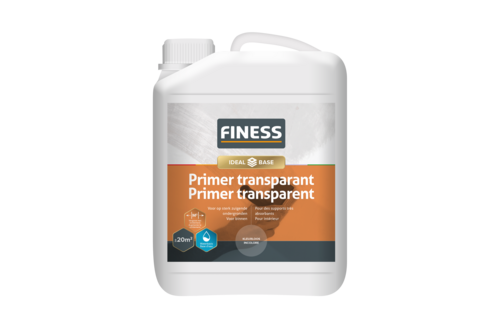Finess primer transparant voorstrijk 2,5 liter, kleurloos