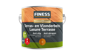 Finess Terras en vlonderbeits anti-slip 2,5 liter, Teak