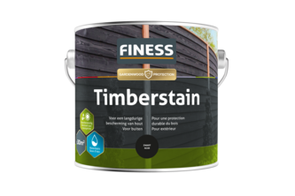 Finess Timberstain 2,5 liter, Zwart - RAL 9005