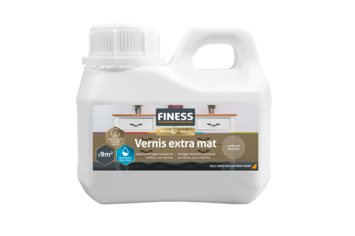 Finess vernis extra mat 500 ml, kleurloos