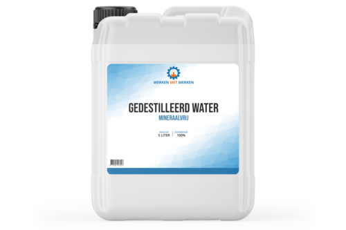 Gedestilleerd water 5 liter, can