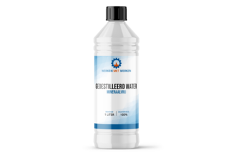 Gedestilleerd Water 1 liter, Fles