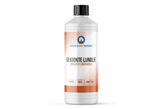 Gekookte lijnolie 1 liter, Fles
