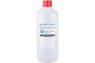 Gekookte lijnolie 1 liter, Fles
