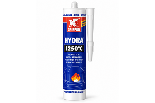 Griffon hydra vuurvaste afdichtkit 1 stuk, 600 gr, zwart, koker