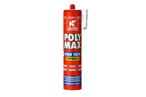 Griffon polymax hightack express 1 stuk, 435 gr, wit, koker