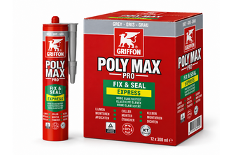 Griffon PolyMax Fix & Seal Express 12 stuks, 425 GR, Grijs