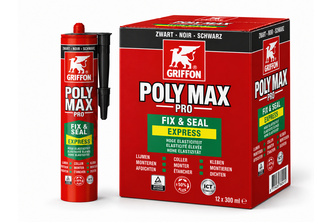 Griffon PolyMax Fix & Seal Express 12 stuks, 425 GR, Zwart