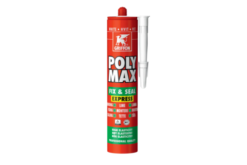 Griffon polymax fix & seal express 1 stuk, 425 gr, wit