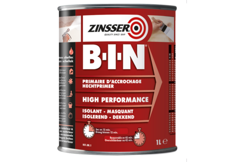 Rust-oleum zinsser bin primer 1 liter, wit, blik