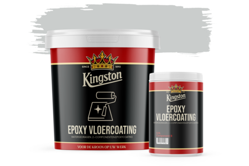 Kingston epoxy vloercoating 5,1 kg, lichtgrijs