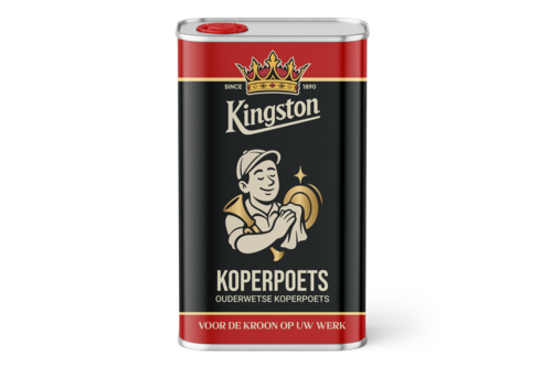 Kingston koperpoets 1 liter, blik met schenkdop