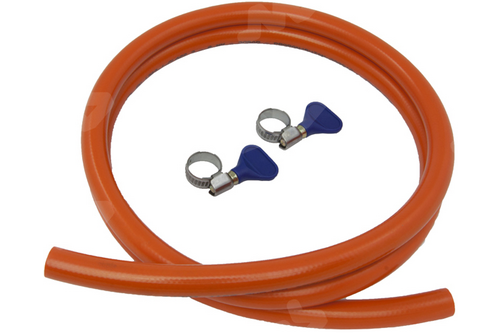 Propaanslang 100 cm met 2 klemmen- verpakt - 100 cm 100 cm