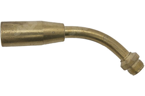 Gebogen vlamkop - 19 mm, m15 buitendraad m15 buitendraad, 19 mm
