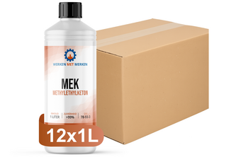 MEK / Methylethylketon 12x 1 liter, Doos