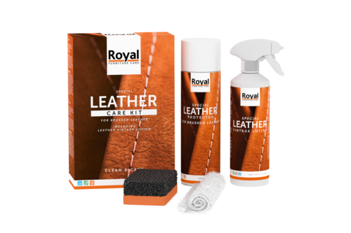 Royal leather care kit brushed leather