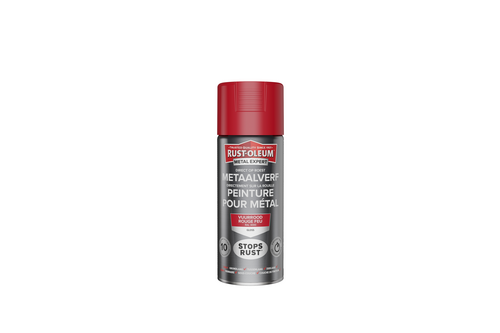 Rust-oleum metal expert metaalverf direct op roest hoogglans 400 ml, vuurrood – ral 3000