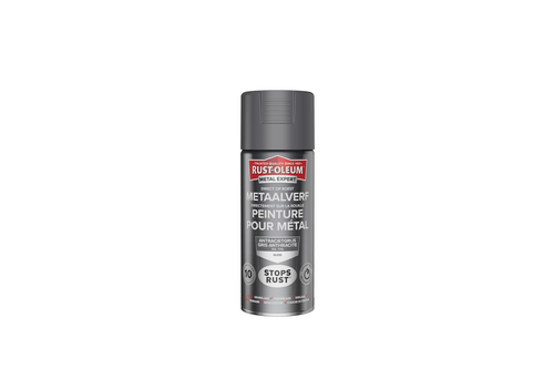Rust-oleum metal expert metaalverf direct op roest hoogglans 400 ml, antracietgrijs - ral 7016