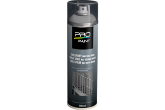PRO-Paint Zinkspray mat sneldrogend 500 ML, Mat sneldrogend