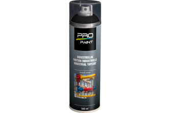 PRO-Paint Industrie Lak Deklaag 500 ML, Diepzwart, 9005 MAT