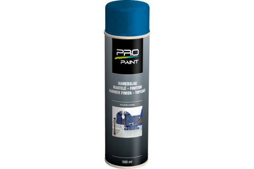 Pro-paint hamerslag 500 ml, blauw