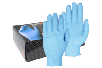 Nitrile blauw Latex vrij & poeder vrij 100 stuks