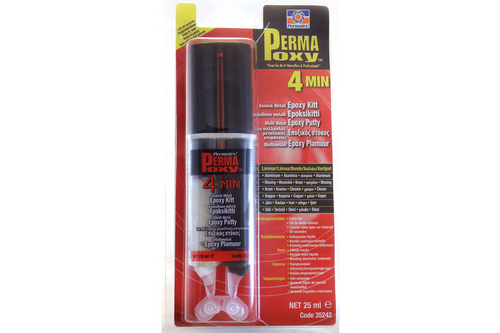 Permatex 4 minute multi-metal epoxy 25 ml, transparant
