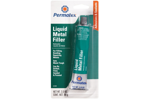 Permatex liquid metal filler tube 99 gr, zwart