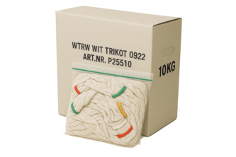 POETSLAPPEN HK KATOEN WIT 10 KG, Wit