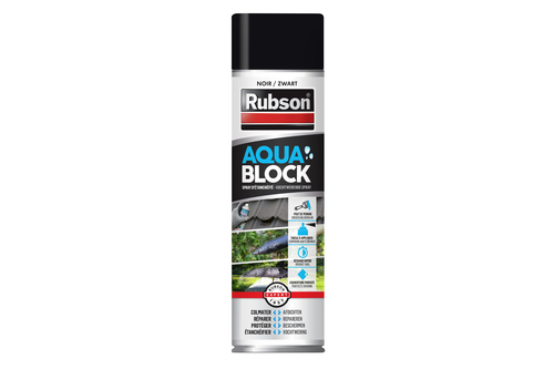 Rubson aquablock spray 300 ml – zwart, zwart