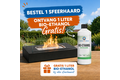 Moderne bio-ethanol sfeerhaard rechthoekig gratis 1 liter bio-ethanol 99%!, zwart
