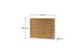 Garantia regenton luxe houtlook woody lichtbruin vierkant 350 liter