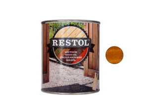 Restol Houtolie Zijdeglans 1 liter, Bruin/Naturel