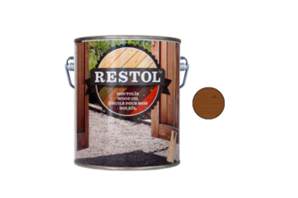 Restol Houtolie Mat 2,5 liter, Bruin