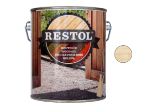 Restol Houtolie Zijdeglans 2,5 liter, Naturel UV Extra
