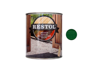 Restol Houtolie Zijdeglans 1 liter, Pijngroen