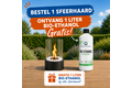 Moderne bio-ethanol sfeerhaard rond gratis 1 liter bio-ethanol 99%!, zwart
