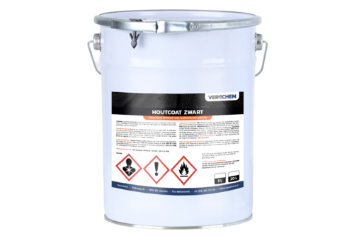 Verol verochem houtcoat zwart 5 liter, zwart
